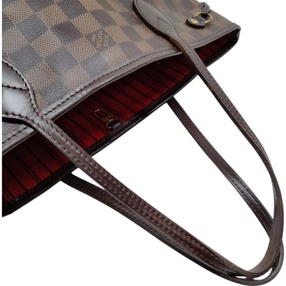 187642BJ (X6) Louis Vuitton Tote Bag Neverfull PM Brown Damier - Picture 3 of 9